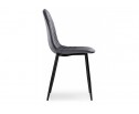 Стул на металлокаркасе Capri dark gray / black в Каменске-Уральском