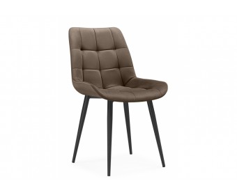 Стул на металлокаркасе Челси К коричневый (zd 233) / черный