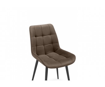 Стул на металлокаркасе Челси К коричневый (zd 233) / черный