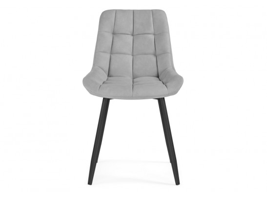 Стул на металлокаркасе Челси светло-серый graf 12 / черный в Каменске-Уральском