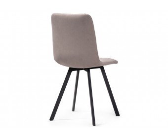 Стул на металлокаркасе Чилли черный / латте