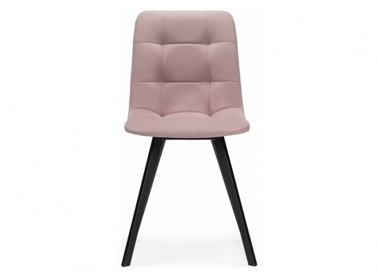 Стул на металлокаркасе Чилли розовый / черный каркас в Каменске-Уральском