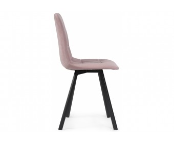 Стул на металлокаркасе Чилли розовый / черный каркас