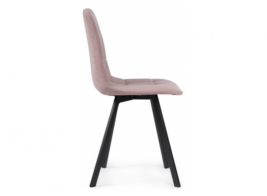 Стул на металлокаркасе Чилли розовый / черный каркас в Каменске-Уральском