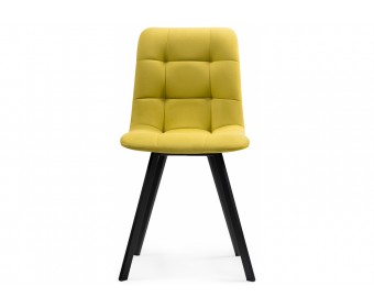 Стул на металлокаркасе Чилли горчичный / черный