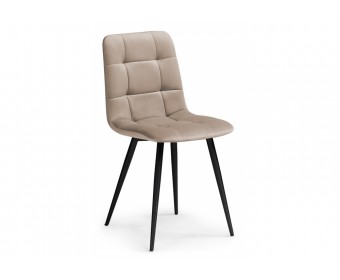Стул на металлокаркасе Чилли К бежевый velutto 05 / черный