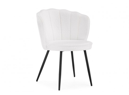 Стул на металлокаркасе Coral white / black в Каменске-Уральском