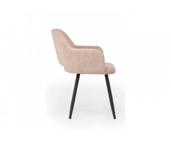 Стул на металлокаркасе Эолин латте (glory 10) / черный