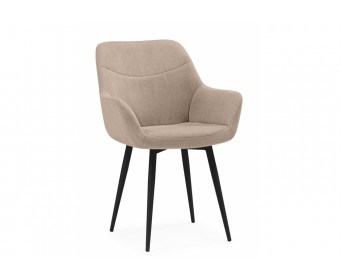 Стул на металлокаркасе Флюид бежевый (zd 210) / черный