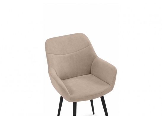 Стул на металлокаркасе Флюид бежевый (zd 210) / черный в Каменске-Уральском