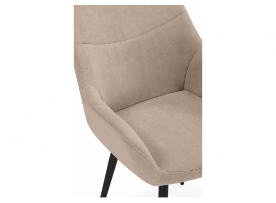 Стул на металлокаркасе Флюид бежевый (zd 210) / черный в Каменске-Уральском