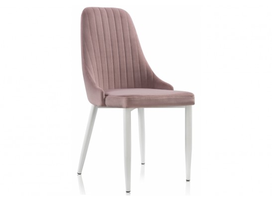 Стул на металлокаркасе Kora white / light purple в Каменске-Уральском