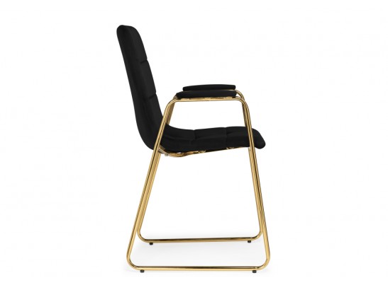 Стул на металлокаркасе Lana black / gold в Каменске-Уральском