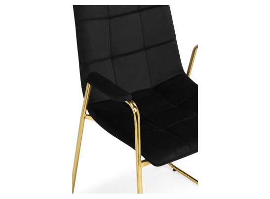 Стул на металлокаркасе Lana black / gold в Каменске-Уральском