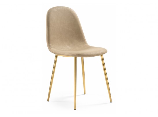 Стул на металлокаркасе Lilu 1 beige / gold в Каменске-Уральском