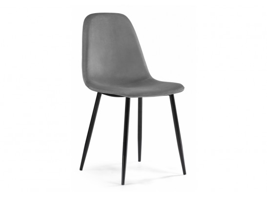 Стул на металлокаркасе Lilu dark grey / black в Каменске-Уральском