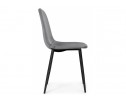 Стул на металлокаркасе Lilu dark grey / black в Каменске-Уральском