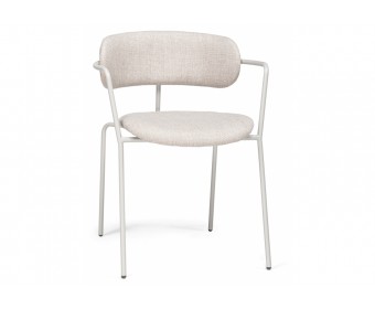 Стул на металлокаркасе Маки бежевый / серый матовый