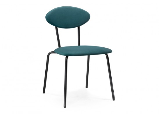 Стул на металлокаркасе Мареон катания ментол / черный матовый в Каменске-Уральском