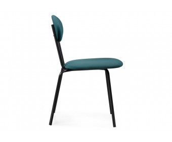 Стул на металлокаркасе Мареон катания ментол / черный матовый