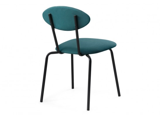 Стул на металлокаркасе Мареон катания ментол / черный матовый в Каменске-Уральском