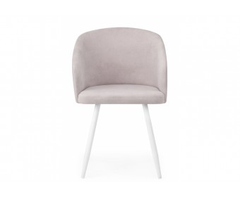 Стул на металлокаркасе Монер 360 светло-серый (glory 36) / белый