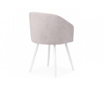 Стул на металлокаркасе Монер 360 светло-серый (glory 36) / белый