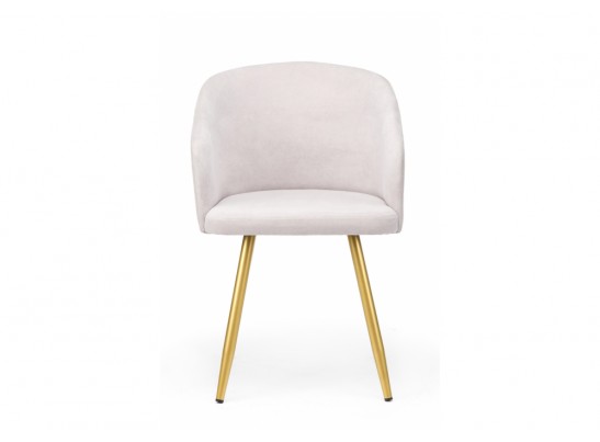 Стул на металлокаркасе Монер 360 светло-серый (glory 36) / золотой в Каменске-Уральском