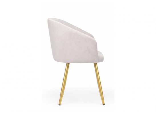 Стул на металлокаркасе Монер 360 светло-серый (glory 36) / золотой в Каменске-Уральском