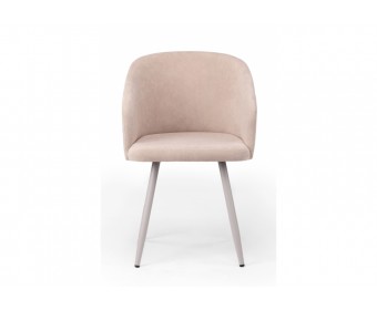 Стул на металлокаркасе Монер латте (glory 10) / серый