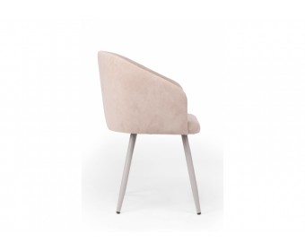 Стул на металлокаркасе Монер латте (glory 10) / серый