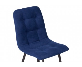 Стул на металлокаркасе Нора темно-синий / черный