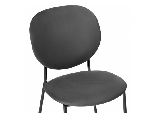 Стул на металлокаркасе Саранда графитовый / черный глянец в Каменске-Уральском