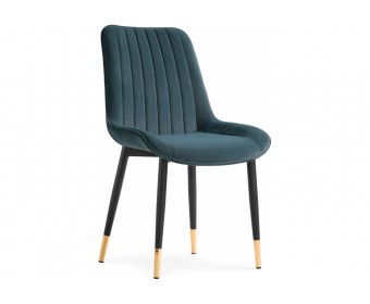 Стул на металлокаркасе Seda 1 green / black / gold