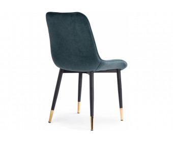 Стул на металлокаркасе Seda 1 green / black / gold
