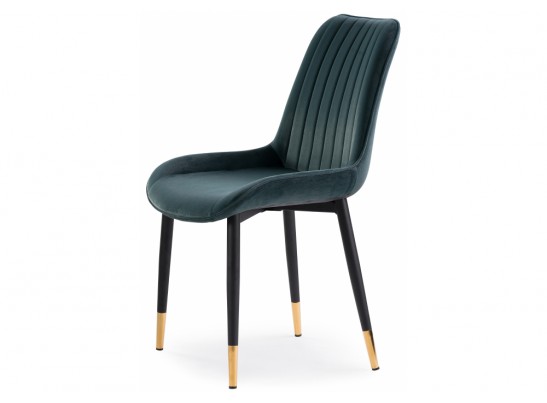 Стул на металлокаркасе Seda 1 green / black / gold в Каменске-Уральском