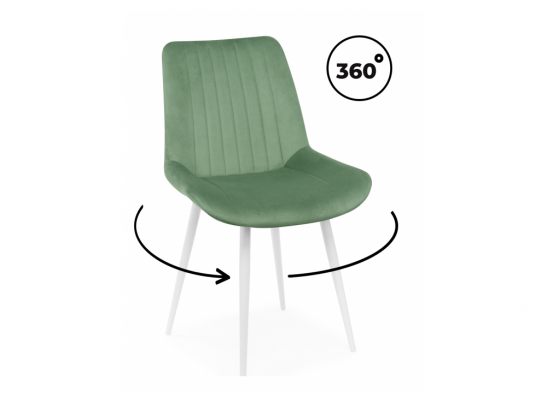Стул на металлокаркасе Седа 360 фисташковый (zd 651) / белый