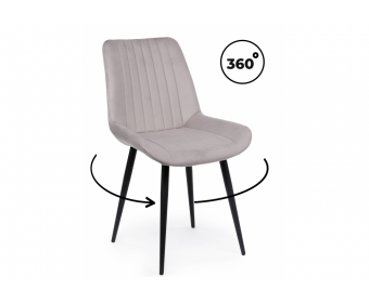 Стул на металлокаркасе Седа 360 латте (zd 290) / черный