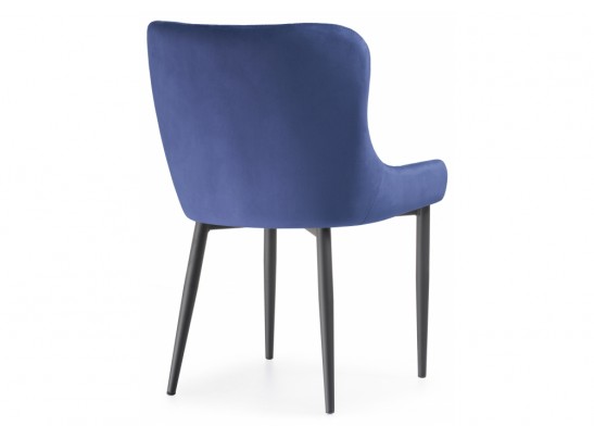 Стул на металлокаркасе Teo dark blue / black в Каменске-Уральском