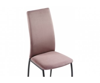 Стул на металлокаркасе Tod black / light purple