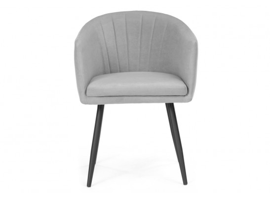 Стул на металлокаркасе Валета серый / черный каркас в Каменске-Уральском