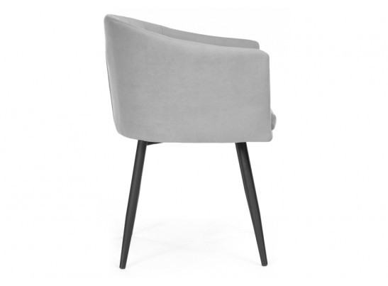 Стул на металлокаркасе Валета серый / черный каркас в Каменске-Уральском