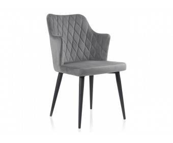 Стул на металлокаркасе Velen light gray