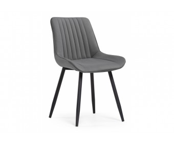 Стул на металлокаркасе Вейв темно-серый / черный