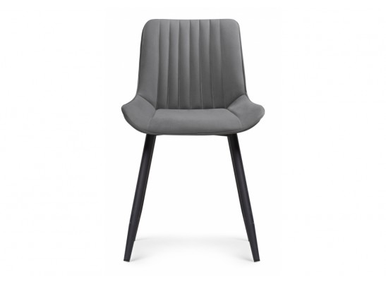 Стул на металлокаркасе Вейв темно-серый / черный в Каменске-Уральском