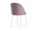 Стул на металлокаркасе Зест микровелюр розовый / белый глянец в Каменске-Уральском