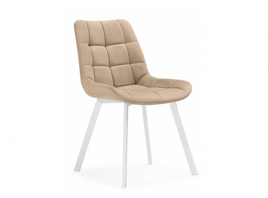 Стулья на металлокаркасе Челси 360 бежевый (ZD 210) / белый в Каменске-Уральском