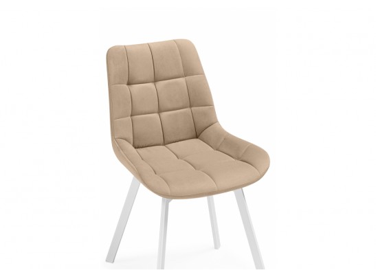 Стулья на металлокаркасе Челси 360 бежевый (ZD 210) / белый в Каменске-Уральском