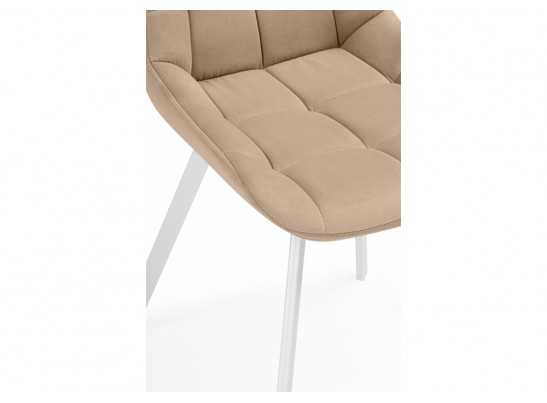 Стулья на металлокаркасе Челси 360 бежевый (ZD 210) / белый в Каменске-Уральском