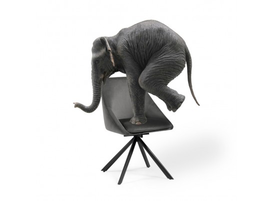 Стул на металлокаркасе Окленд крутящийся горчичный / черный в Каменске-Уральском